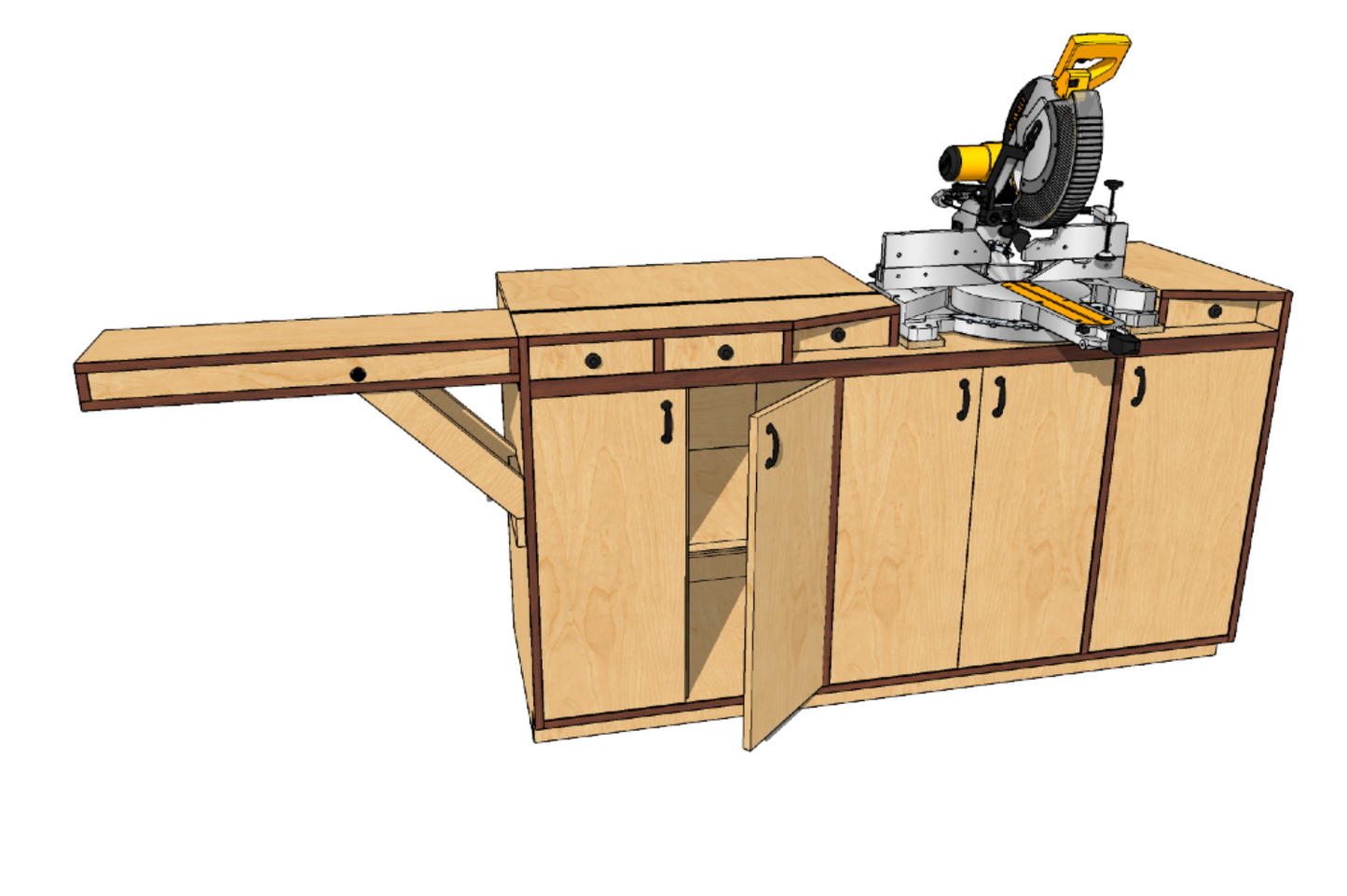 Miter Saw Station Build Plans