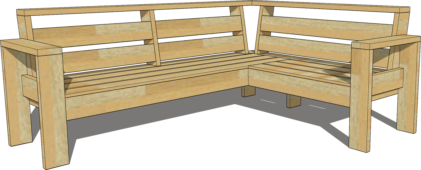 Outdoor Furniture Projects Bundle | 3 Woodworking Plans