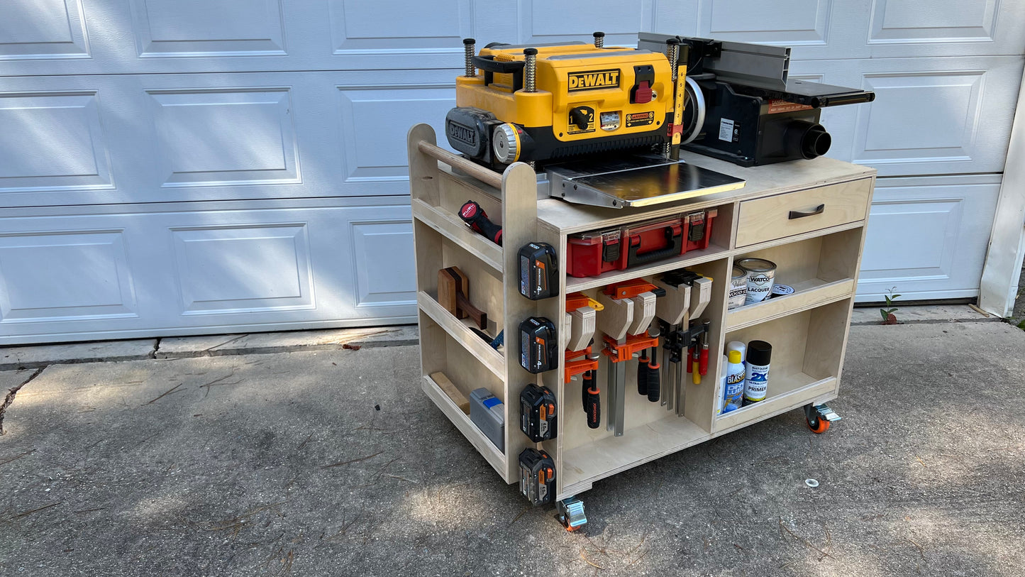 Mobile Tool Cart Woodworking Plans