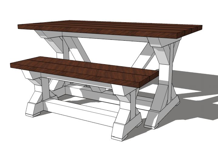 Farmhouse Furniture Bundle (7 Popular Woodworking Plans)
